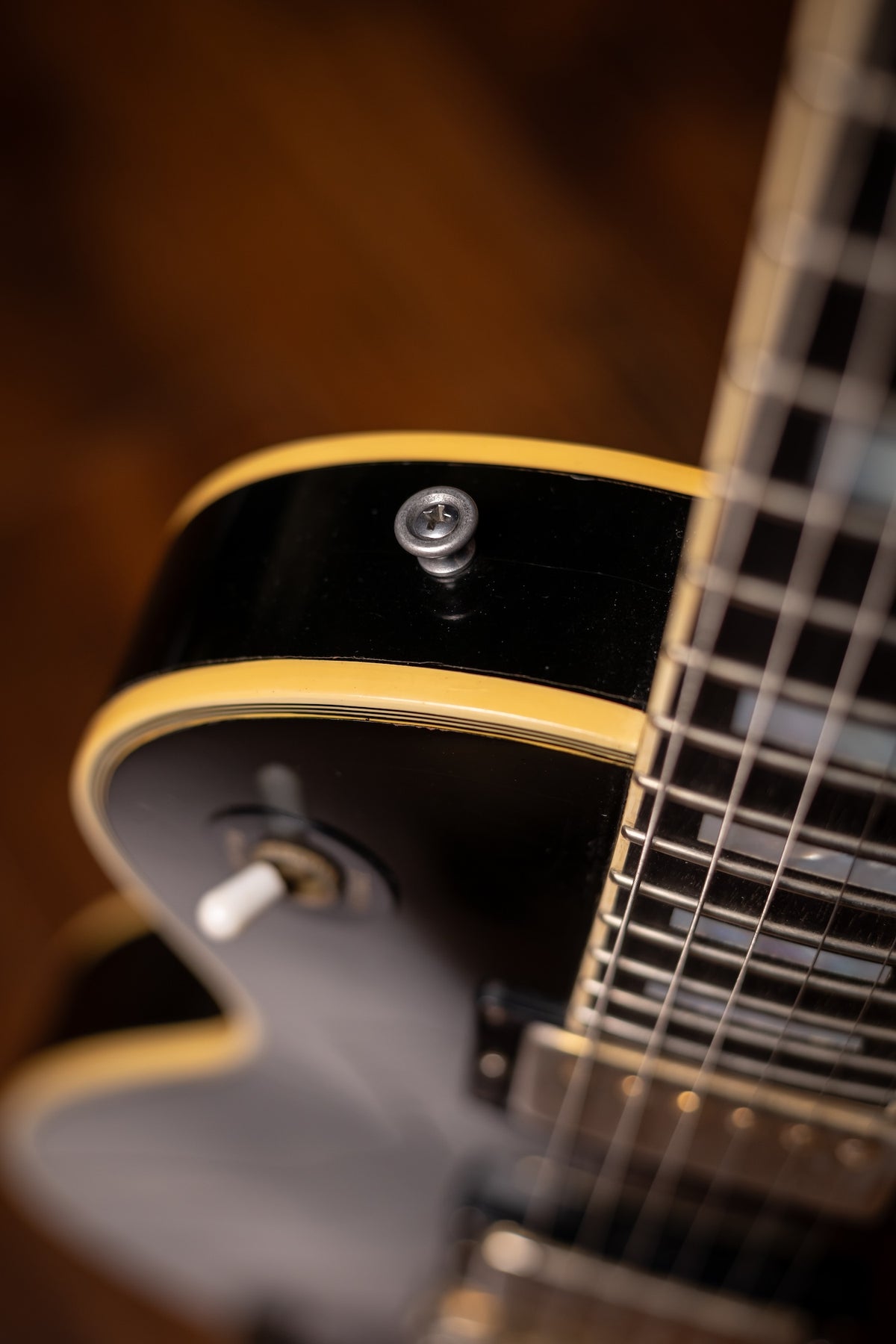 1985 Gibson Les Paul Custom Electric Guitar - Black
