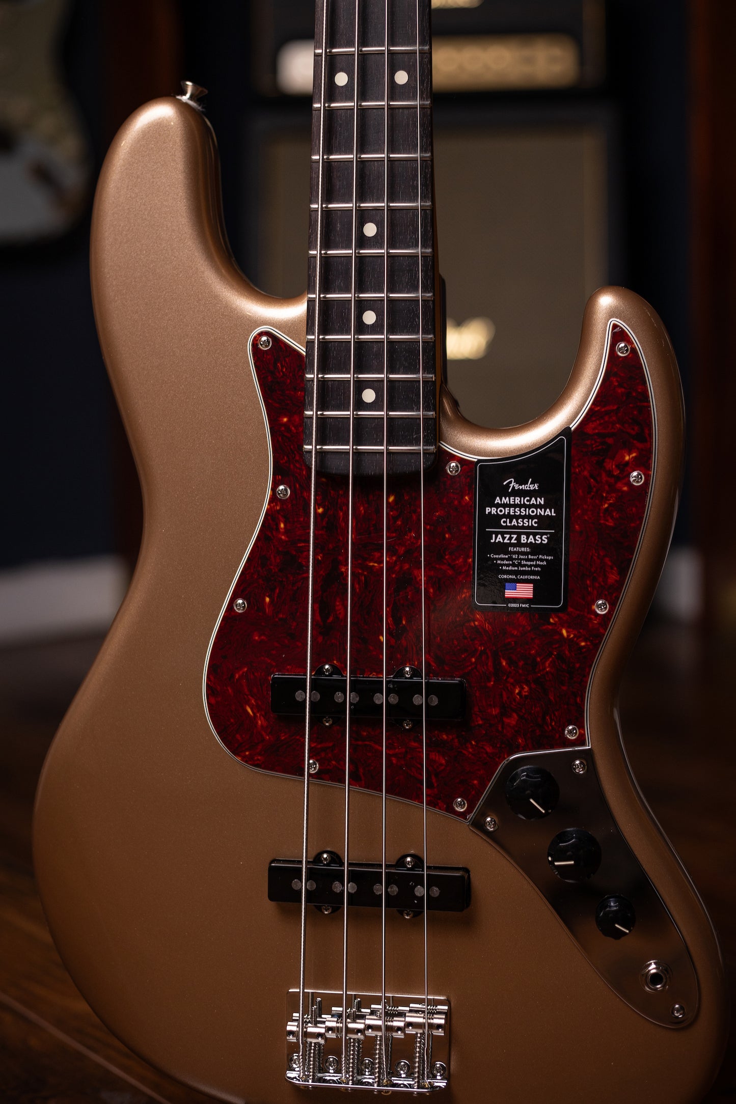 Fender American Professional Classic Jazz Bass - Faded Firemist Gold