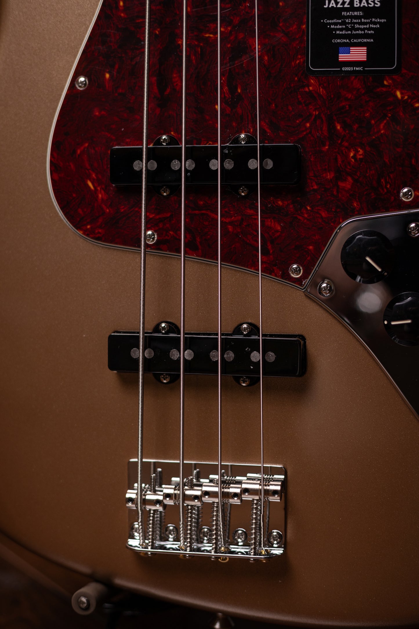 Fender American Professional Classic Jazz Bass - Faded Firemist Gold