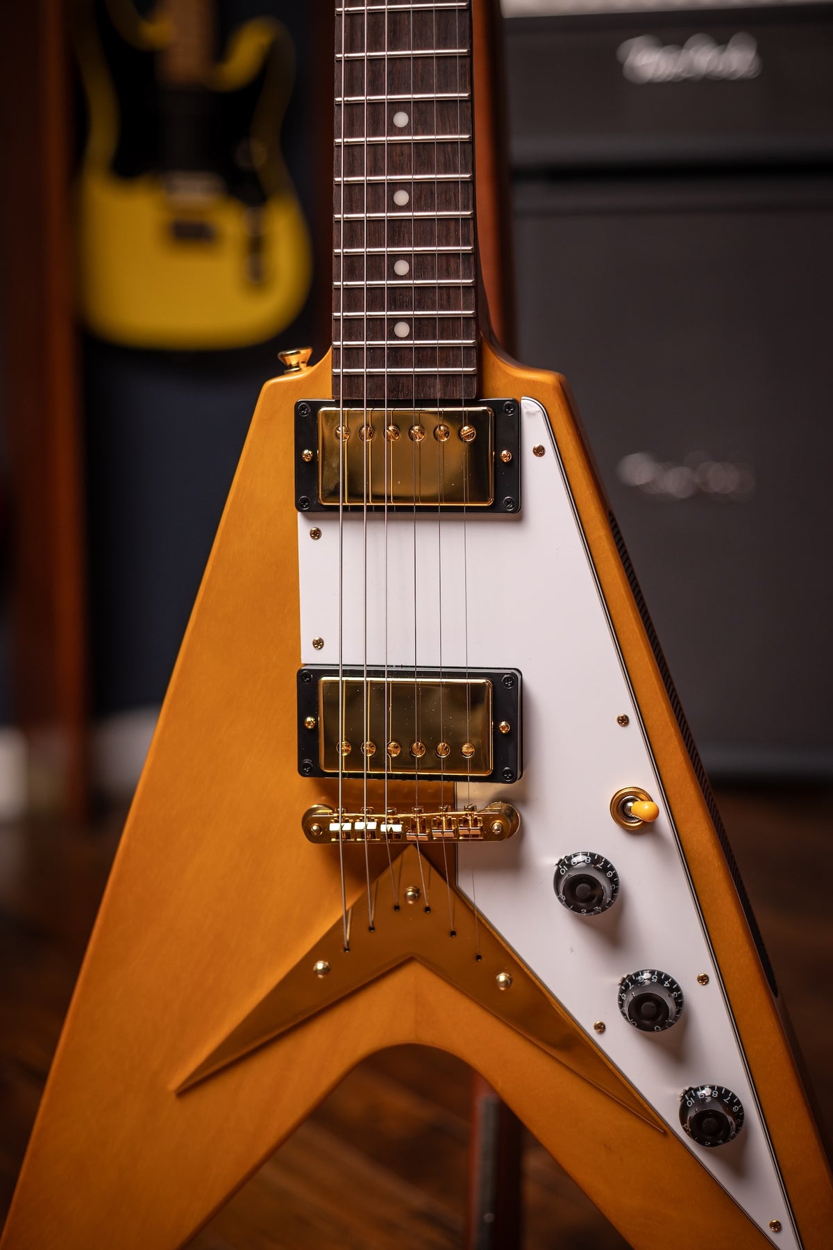 Pre-Owned Epiphone Limited Edition '58 Korina Flying V Reissue - Natural
