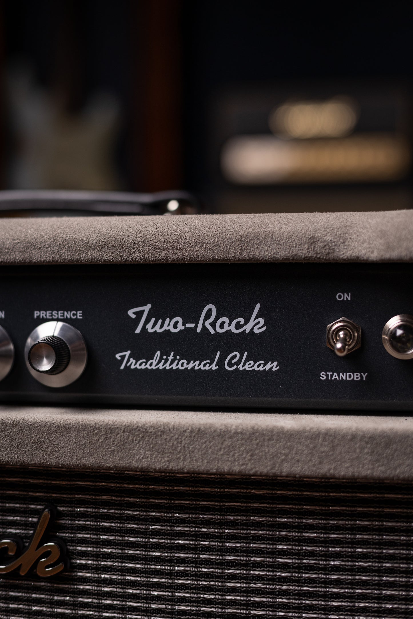 Two-Rock Traditional Clean 100 Watt 1x12” Tube Combo Amp - Dark Grey Suede, Vintage Silver Cloth, Black Piping, Silver Knobs
