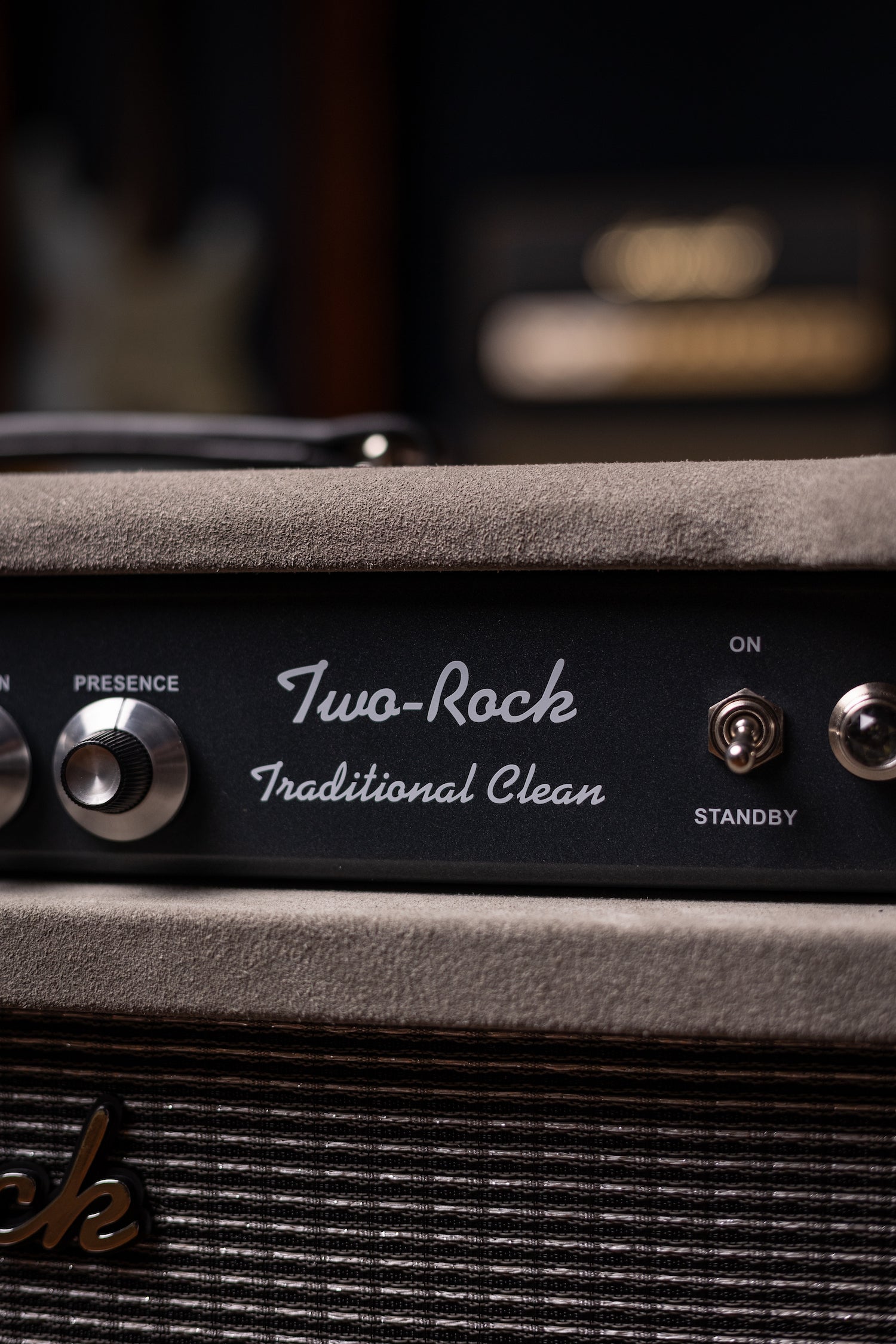 Two-Rock Traditional Clean 100 Watt 1x12” Tube Combo Amp - Dark Grey Suede, Vintage Silver Cloth, Black Piping, Silver Knobs