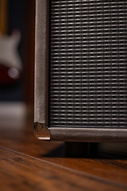Two-Rock Traditional Clean 100 Watt 1x12” Tube Combo Amp - Dark Grey Suede, Vintage Silver Cloth, Black Piping, Silver Knobs