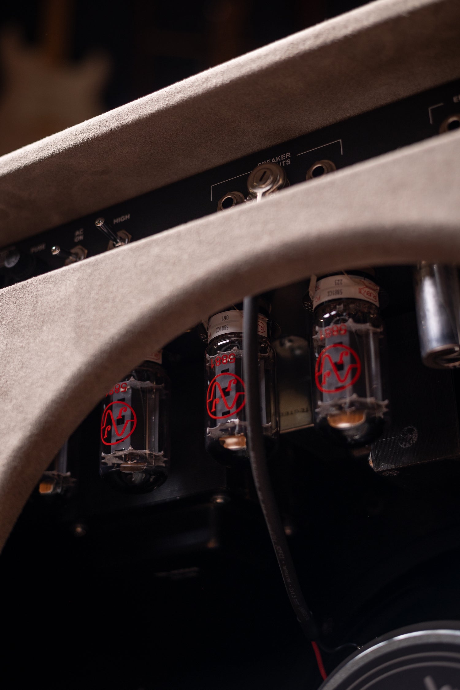 Two-Rock Traditional Clean 100 Watt 1x12” Tube Combo Amp - Dark Grey Suede, Vintage Silver Cloth, Black Piping, Silver Knobs