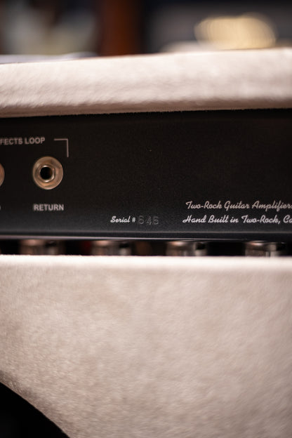 Two-Rock Traditional Clean 100 Watt 1x12” Tube Combo Amp - Dark Grey Suede, Vintage Silver Cloth, Black Piping, Silver Knobs