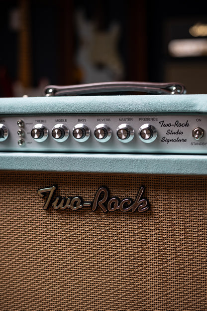 Two-Rock Studio Signature Combo - Silver Anodize, Mint Suede, Cane Cloth, Buckskin Piping, Silver Knobs