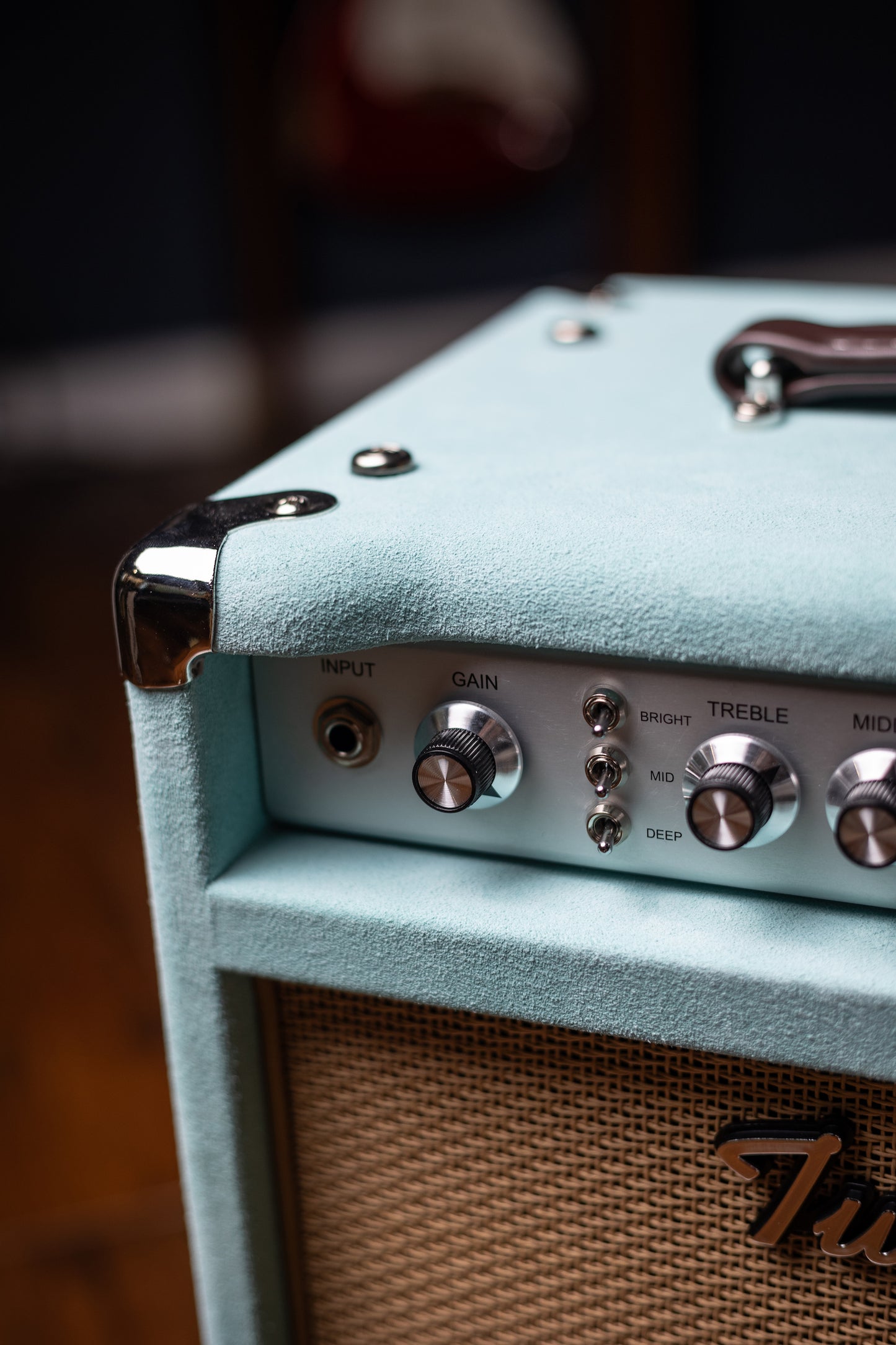 Two-Rock Studio Signature Combo - Silver Anodize, Mint Suede, Cane Cloth, Buckskin Piping, Silver Knobs