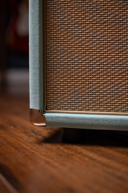 Two-Rock Studio Signature Combo - Silver Anodize, Mint Suede, Cane Cloth, Buckskin Piping, Silver Knobs
