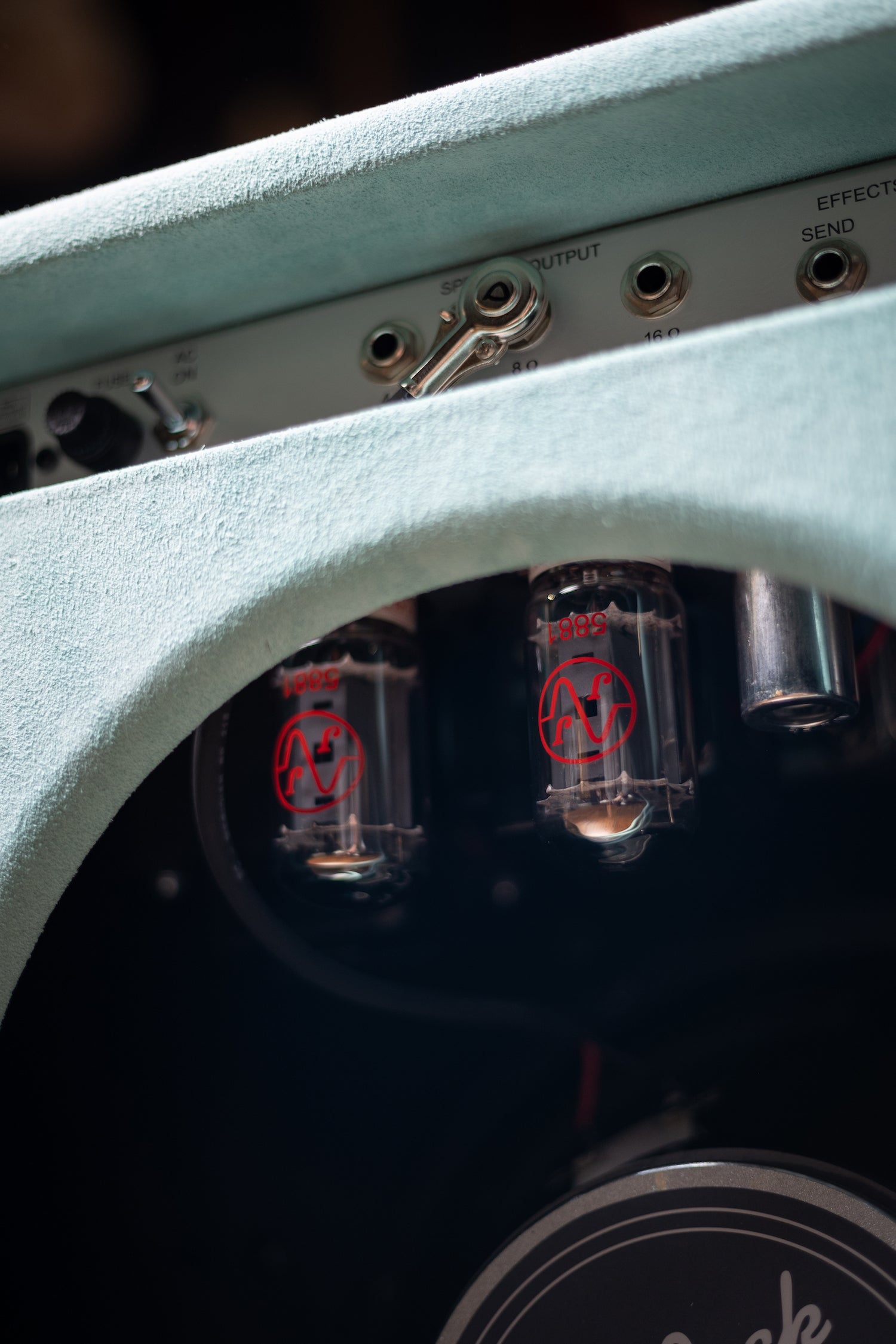 Two-Rock Studio Signature Combo - Silver Anodize, Mint Suede, Cane Cloth, Buckskin Piping, Silver Knobs