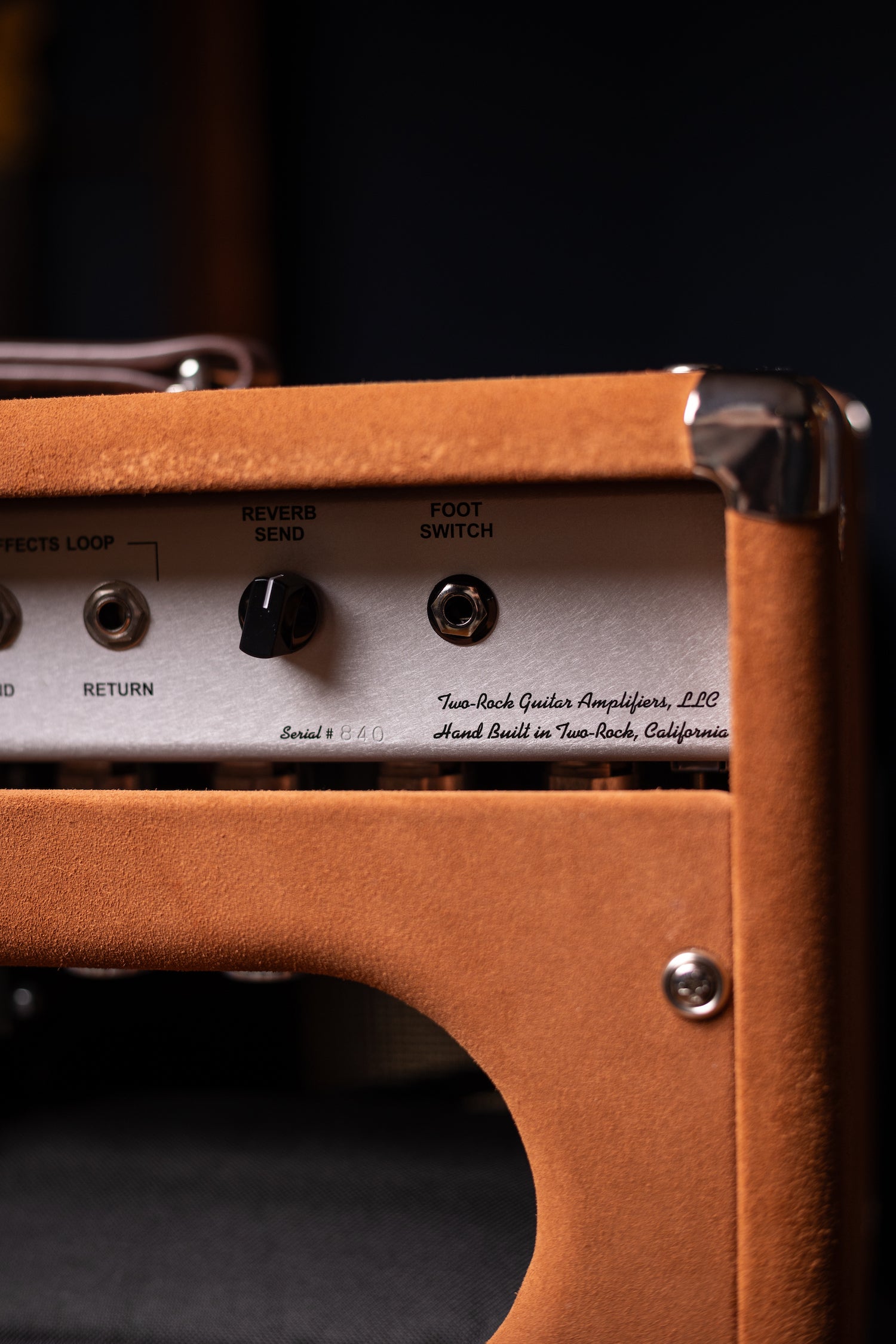 Two-Rock Bloomfield Drive 100/50w Tube Head and Cabinet - Tobacco Suede, Cane Cloth, Silver Anodized, Buckskin Piping, Silver Knobs, TR12 Speakers