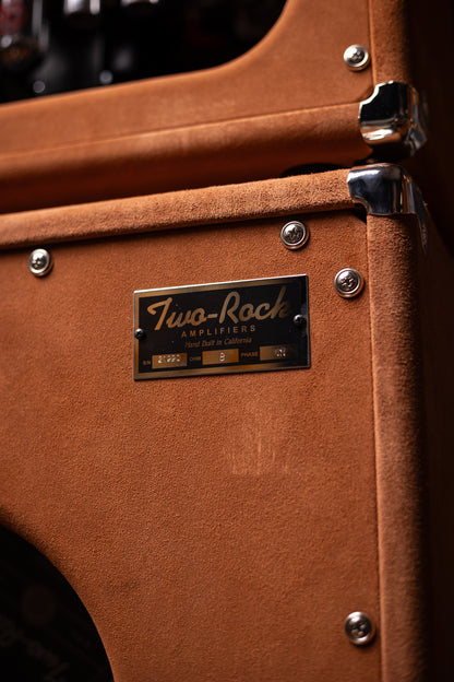 Two-Rock Bloomfield Drive 100/50w Tube Head and Cabinet - Tobacco Suede, Cane Cloth, Silver Anodized, Buckskin Piping, Silver Knobs, TR12 Speakers