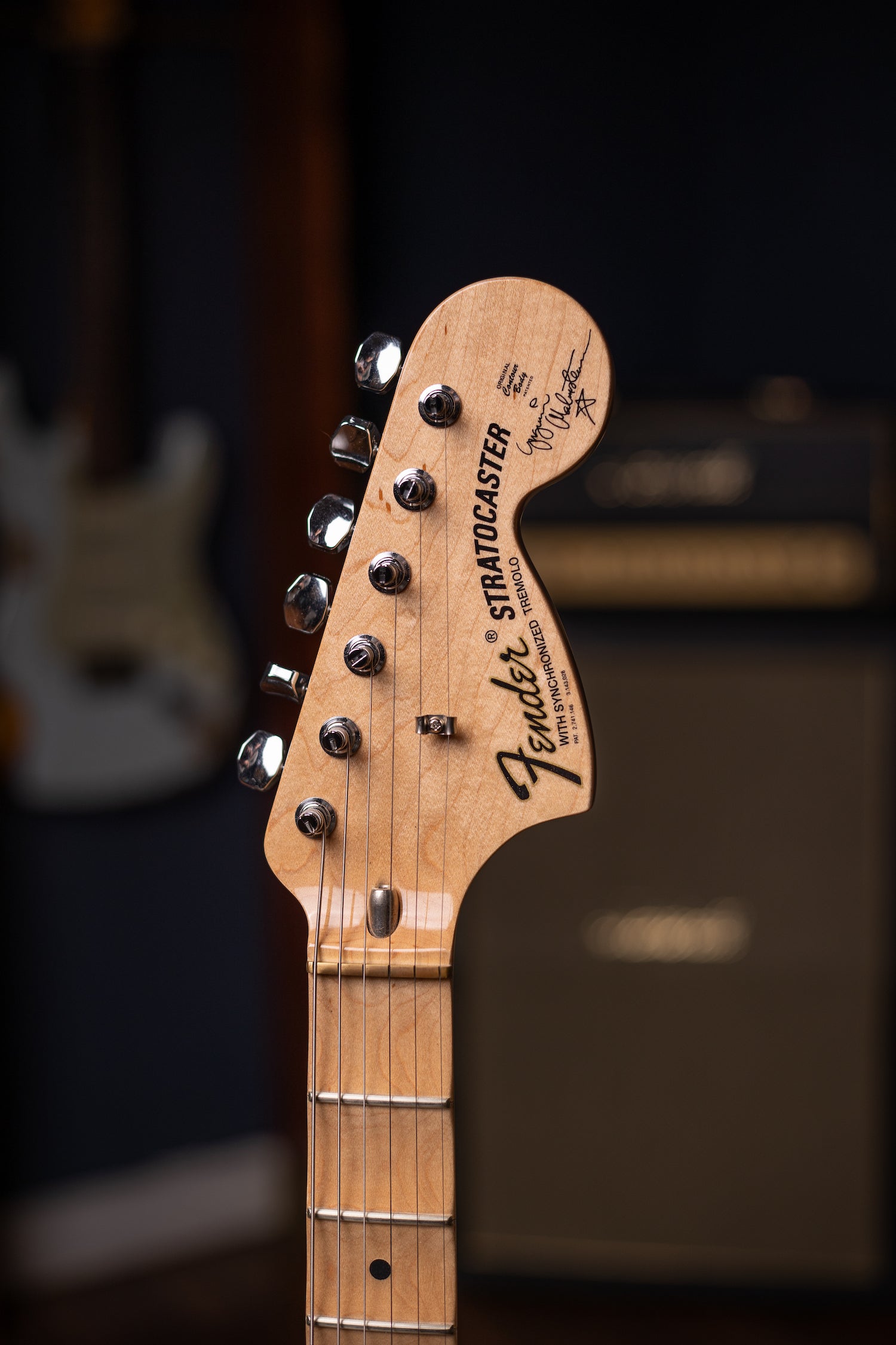 2019 Fender YJM Yngwie Malmsteen Stratocaster - Vintage White + Fender Yngwie Malmsteen Overdrive Pedal Signed Set