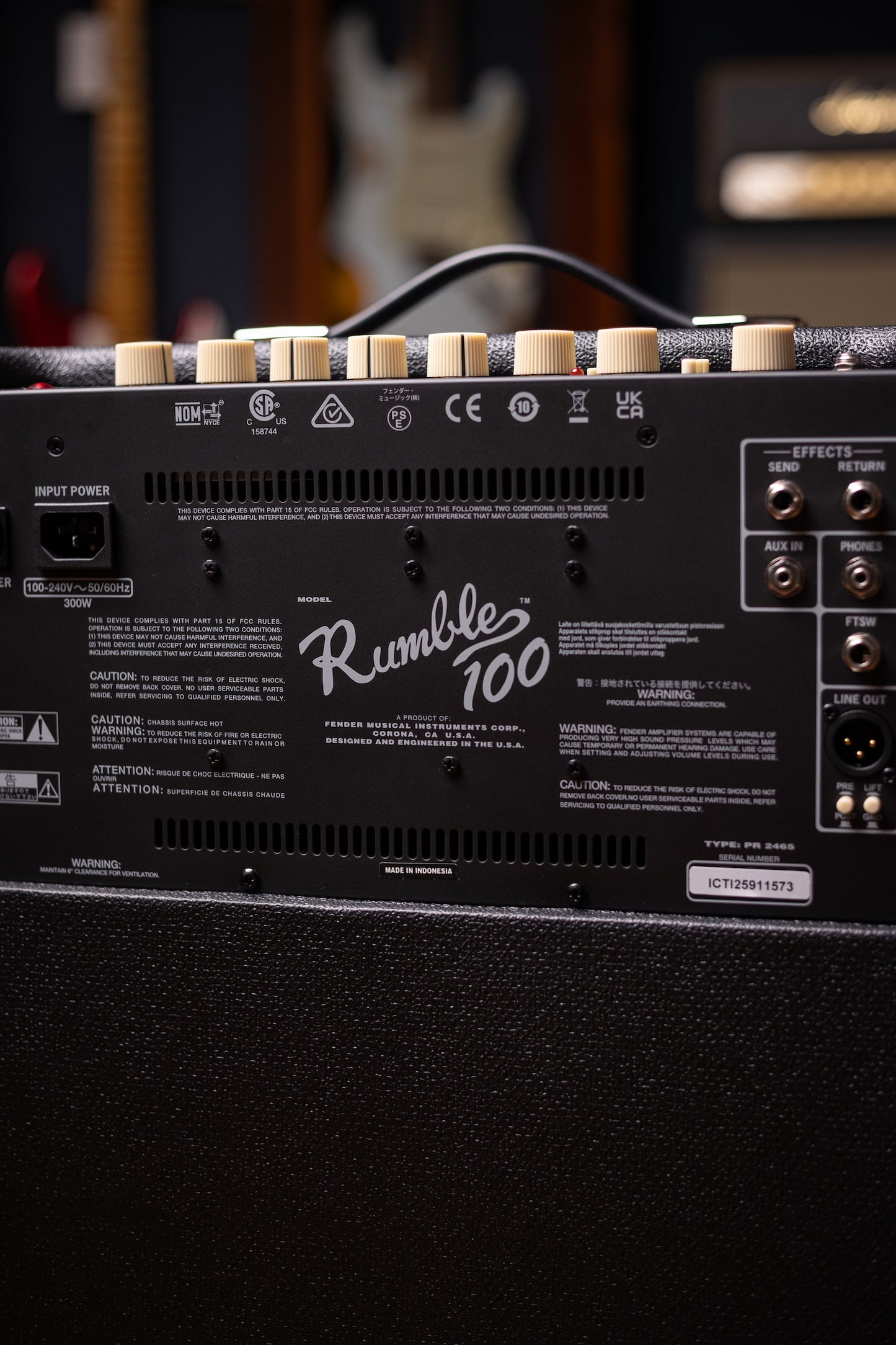 Fender Rumble 100 V3 Bass Combo Amp