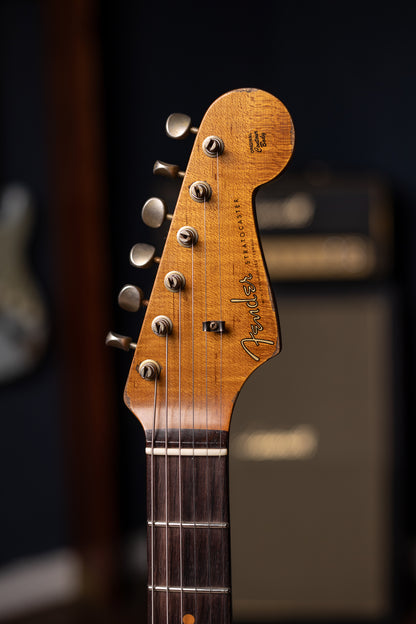2024 Fender Custom Shop Limited Editon Roasted Maple ‘61 Stratocster Super Heavy Relic Electric Guitar - Sherwood Over Sunburst