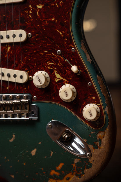 2024 Fender Custom Shop Limited Editon Roasted Maple ‘61 Stratocster Super Heavy Relic Electric Guitar - Sherwood Over Sunburst