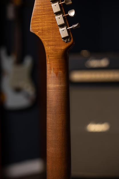 2024 Fender Custom Shop Limited Editon Roasted Maple ‘61 Stratocster Super Heavy Relic Electric Guitar - Sherwood Over Sunburst
