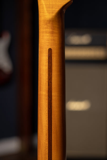 Fender Dual Stack HS Tele Relic Electric Guitar - Orange Sparkle Top with Natural Body