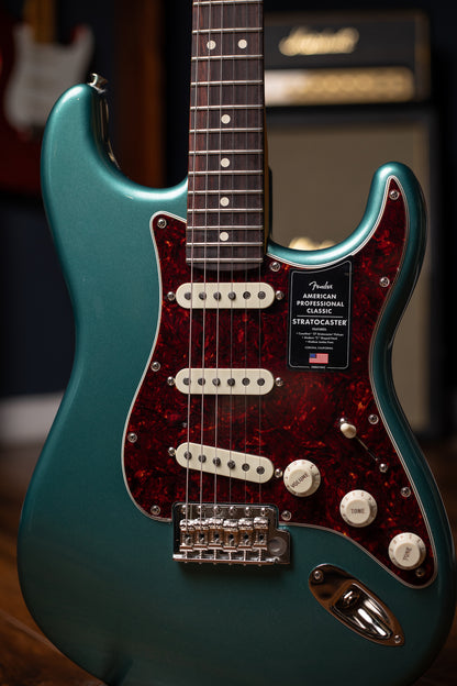 Fender American Professional Classic Stratocaster® Electric Guitar - Sherwood Green Metallic