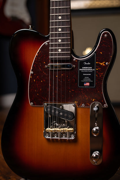 Fender American Professional II Telecaster Electric Guitar- 3-Color Sunburst