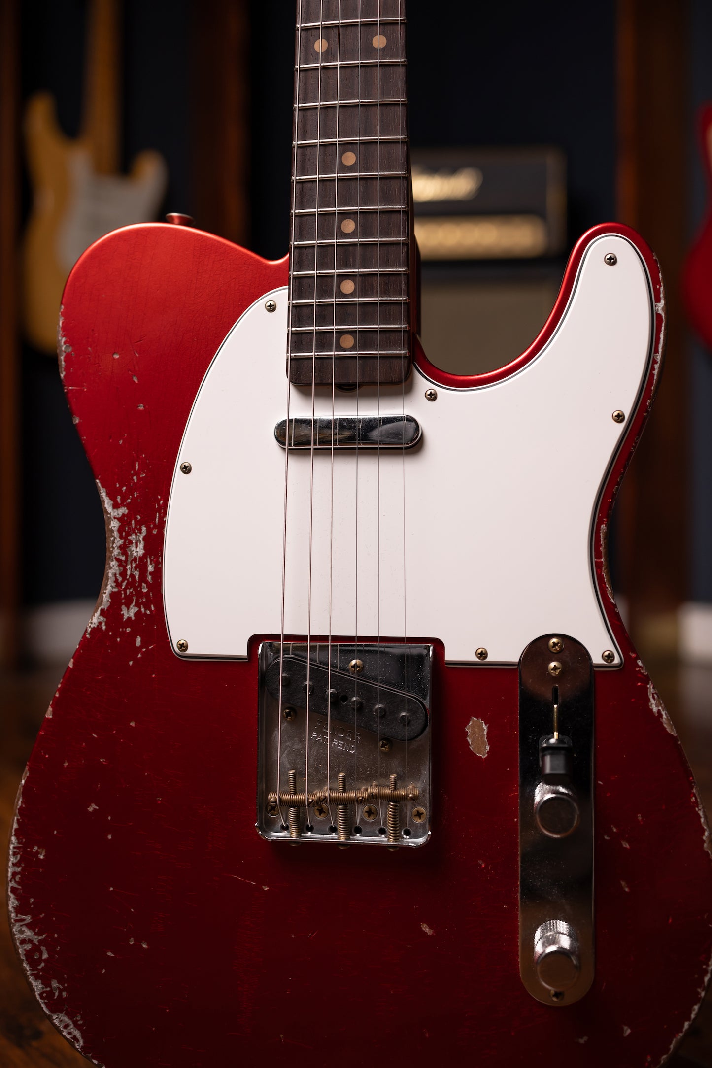 Fender Custom Shop 1961 Telecaster Heavy Relic Electric Guitar - Faded Aged Candy Apple Red