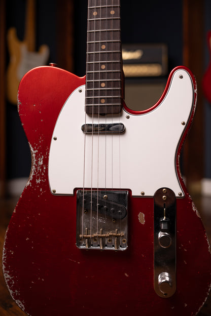 Fender Custom Shop 1961 Telecaster Heavy Relic Electric Guitar - Faded Aged Candy Apple Red