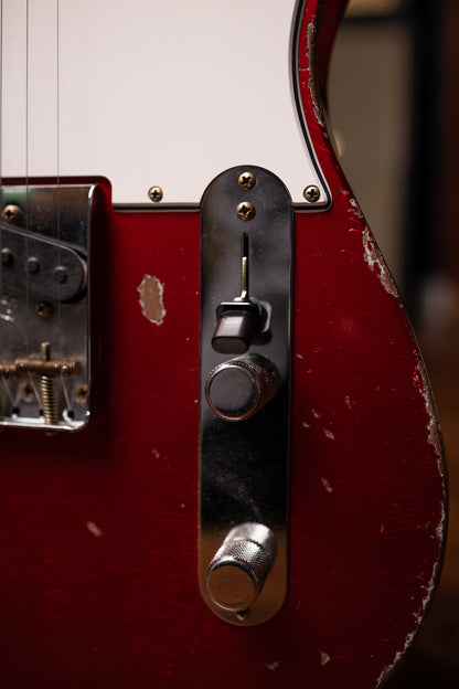 Fender Custom Shop 1961 Telecaster Heavy Relic Electric Guitar - Faded Aged Candy Apple Red