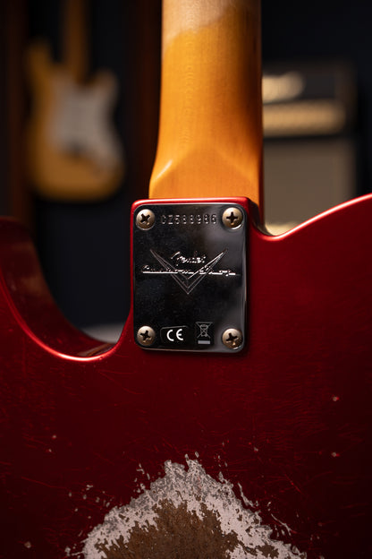 Fender Custom Shop 1961 Telecaster Heavy Relic Electric Guitar - Faded Aged Candy Apple Red