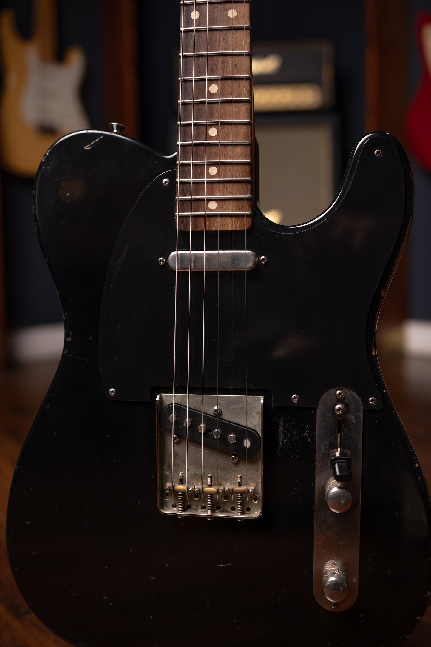 2021 Frugoni Relic Telecaster Electric Guitar - Black