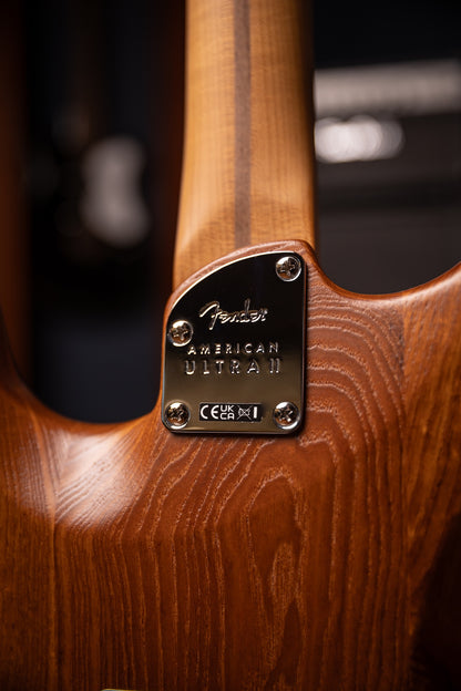 Fender Limited Edition American Ultra II Stratocaster®, Roasted Maple Fingerboard Electric Guitar - Natural