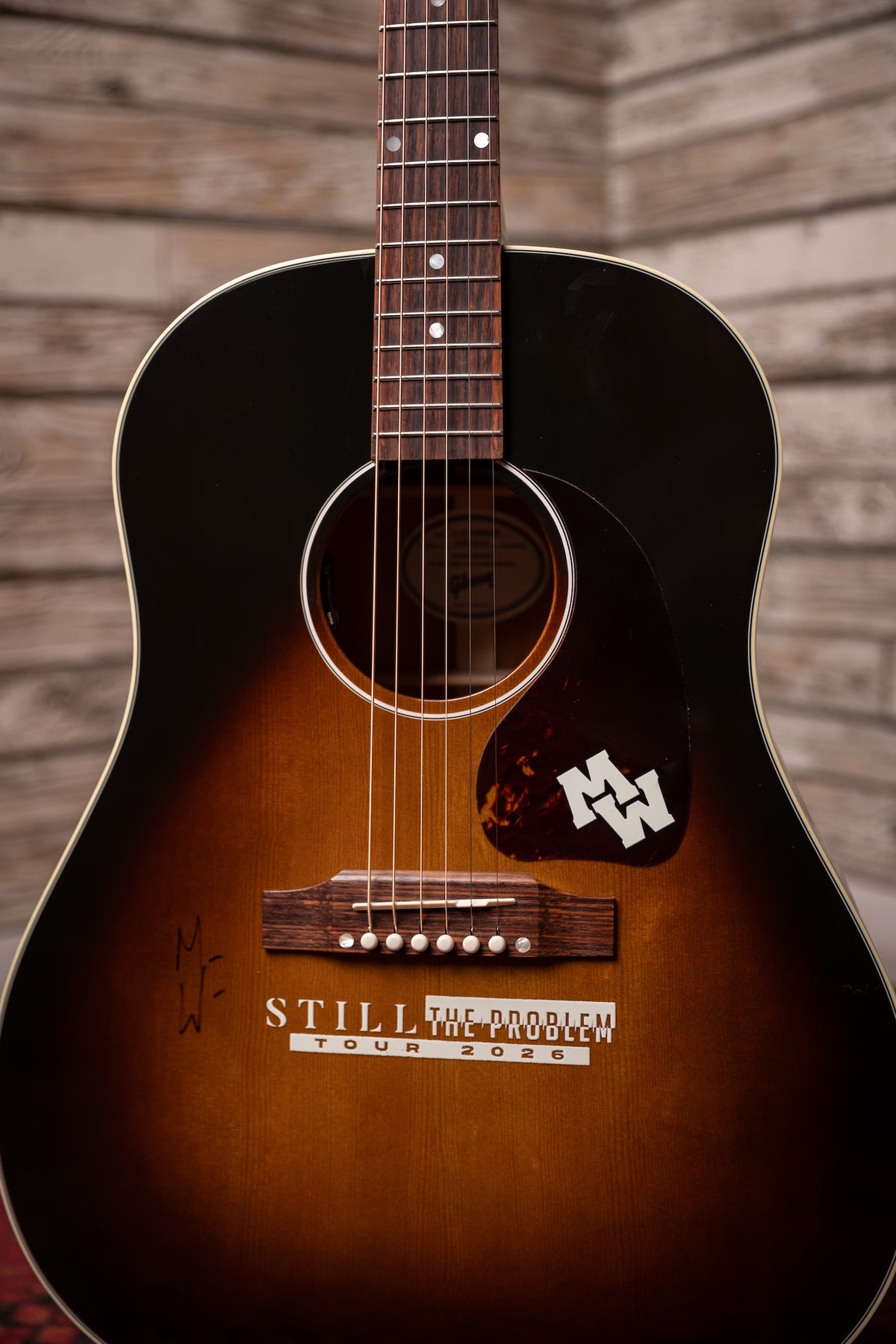 2020s Gibson Morgan Wallen signed "Monster Energy" J45 Acoustic Guitar