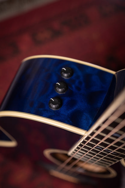 2009 Taylor 614CE Acoustic Guitar - Blue Trans
