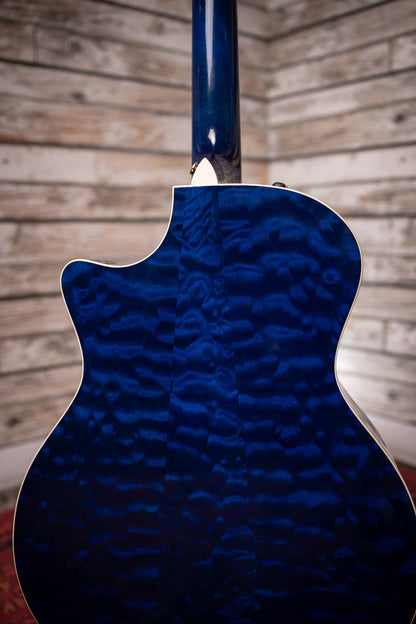 2009 Taylor 614CE Acoustic Guitar - Blue Trans