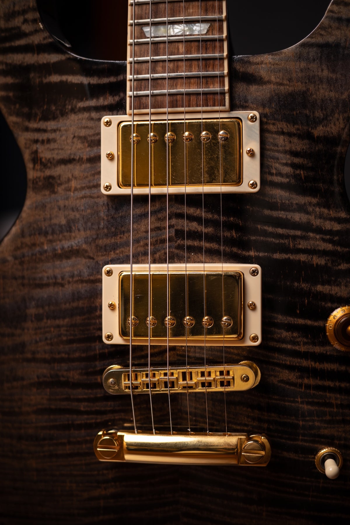 2002 Gibson Les Paul Double Cutaway Electric Guitar - Transparent Black