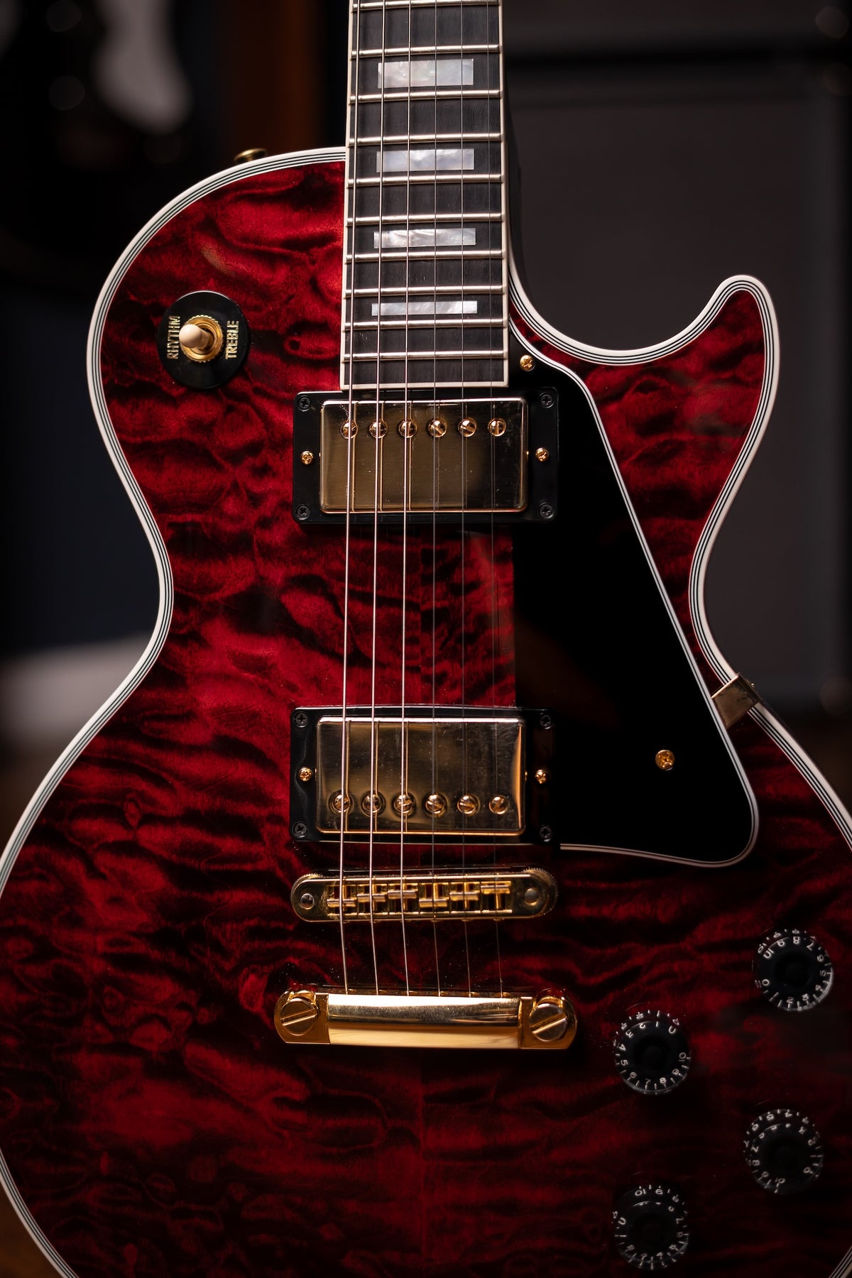 2020s Gibson Les Paul Custom Quilt Red Electric Guitar