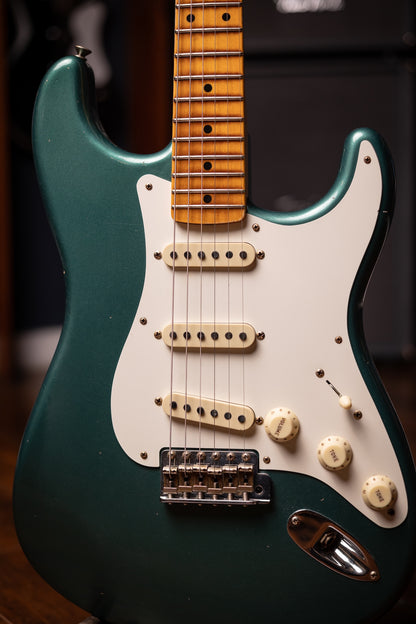 2024 Fender 1956 Journeyman Stratocaster Electric Guitar - Aged Sherwood Green Metallic