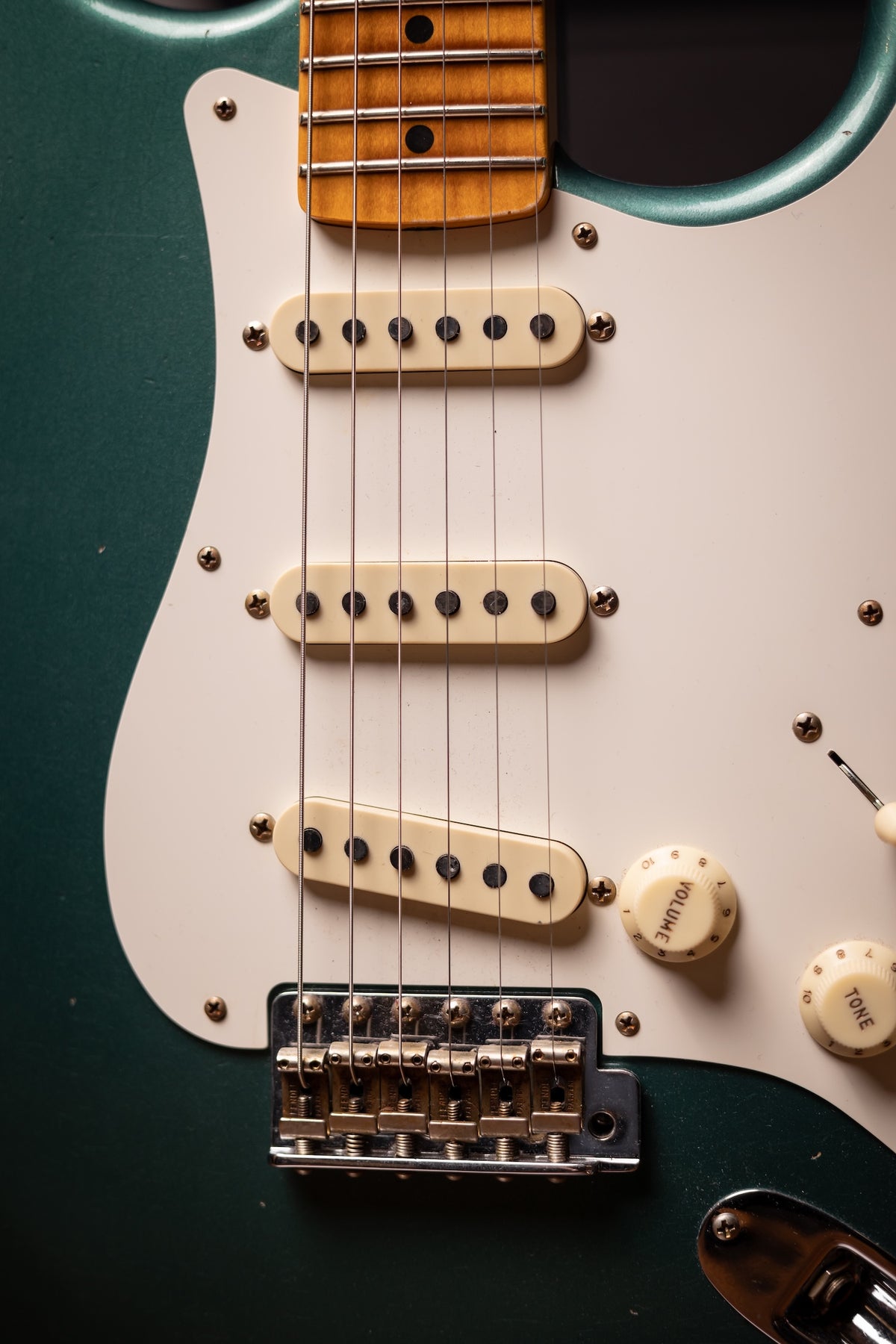 2024 Fender 1956 Journeyman Stratocaster Electric Guitar - Aged Sherwood Green Metallic