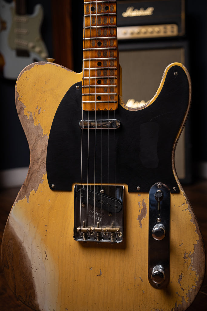 Fender Custom Shop 1951 Nocaster Super Heavy Relic Telecaster Electric Guitar - Super Faded Aged Nocaster Blonde