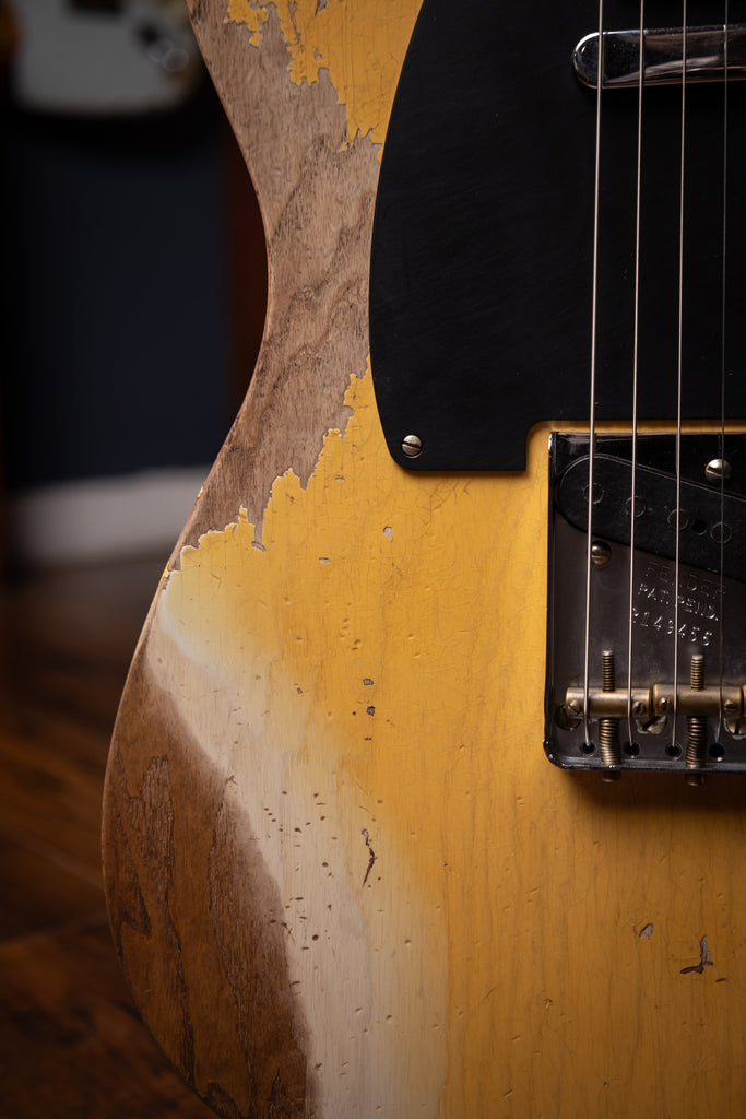 Fender Custom Shop 1951 Nocaster Super Heavy Relic Telecaster Electric Guitar - Super Faded Aged Nocaster Blonde
