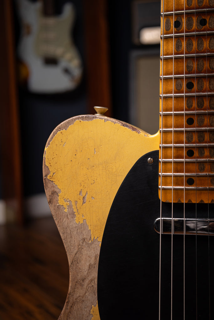 Fender Custom Shop 1951 Nocaster Super Heavy Relic Telecaster Electric Guitar - Super Faded Aged Nocaster Blonde