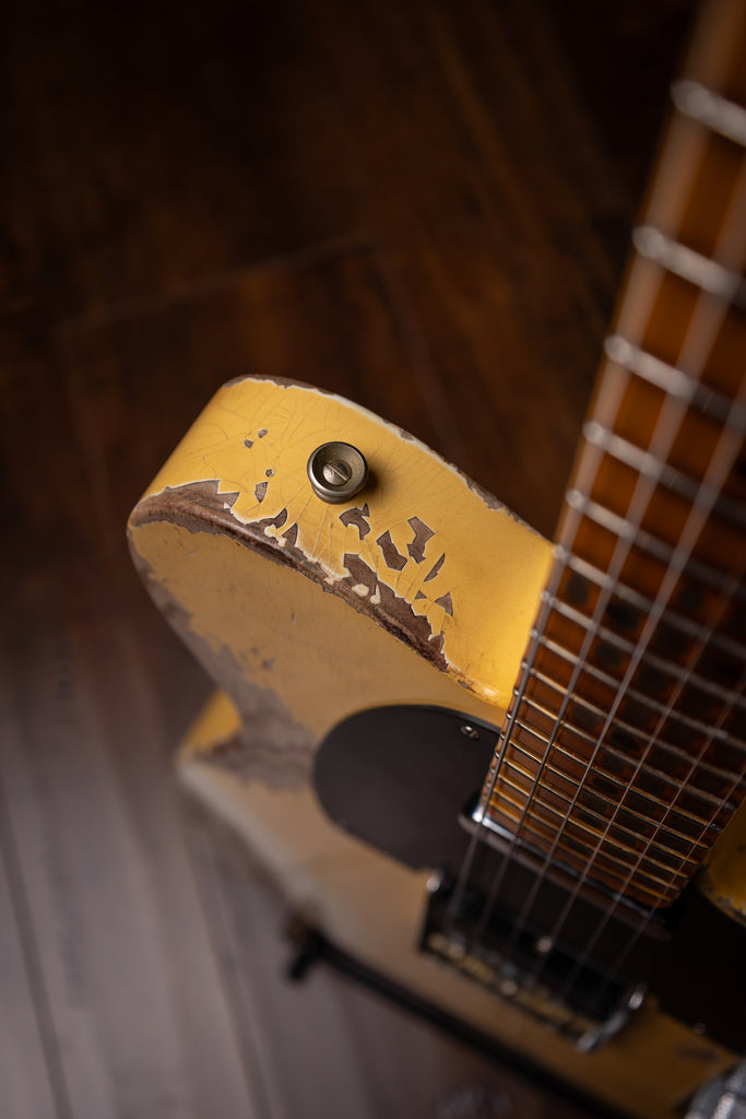 Fender Custom Shop 1951 Nocaster Super Heavy Relic Telecaster Electric Guitar - Super Faded Aged Nocaster Blonde