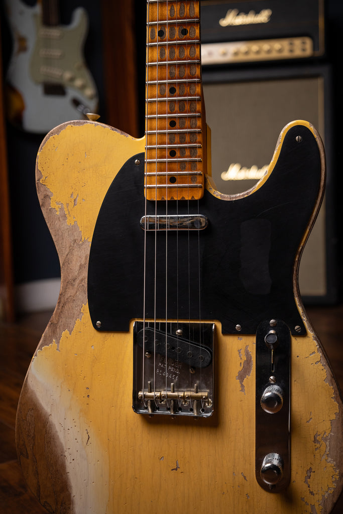 Fender Custom Shop 1951 Nocaster Super Heavy Relic Telecaster Electric Guitar - Super Faded Aged Nocaster Blonde