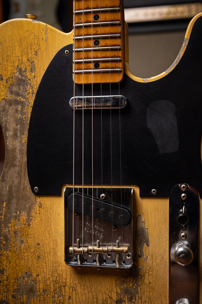 Fender 1954 Telecaster Super Heavy Relic Electric Guitar - Super Faded Aged Nocaster Blonde