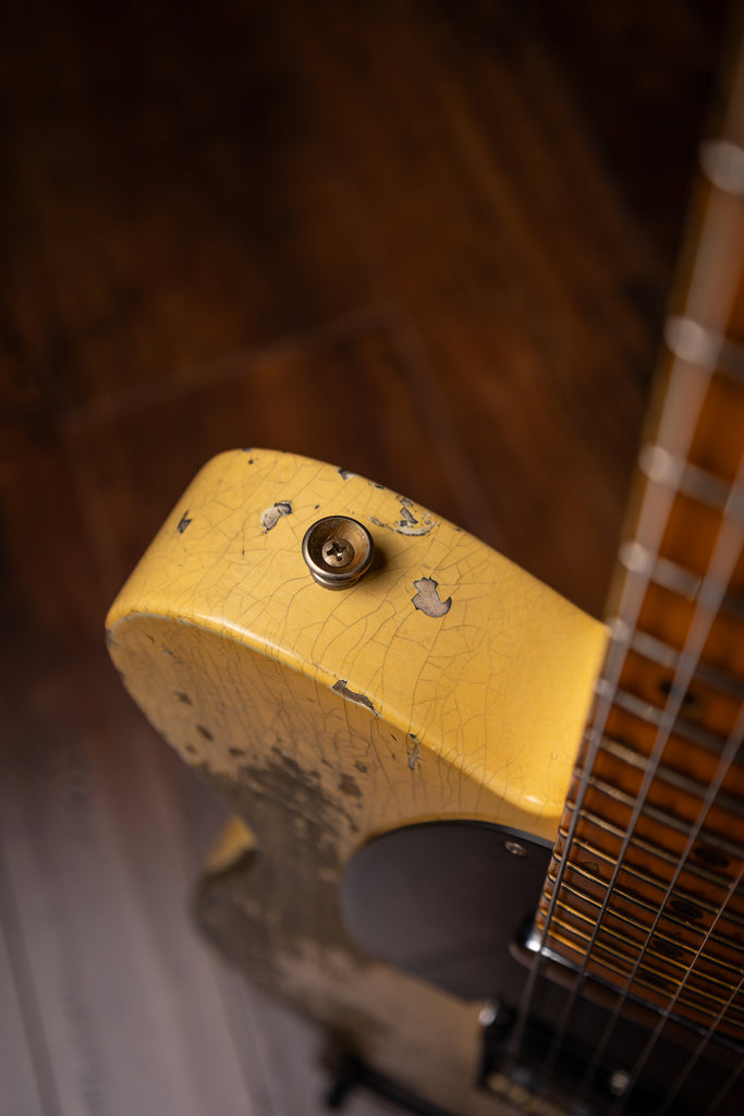 Fender 1954 Telecaster Super Heavy Relic Electric Guitar - Super Faded Aged Nocaster Blonde
