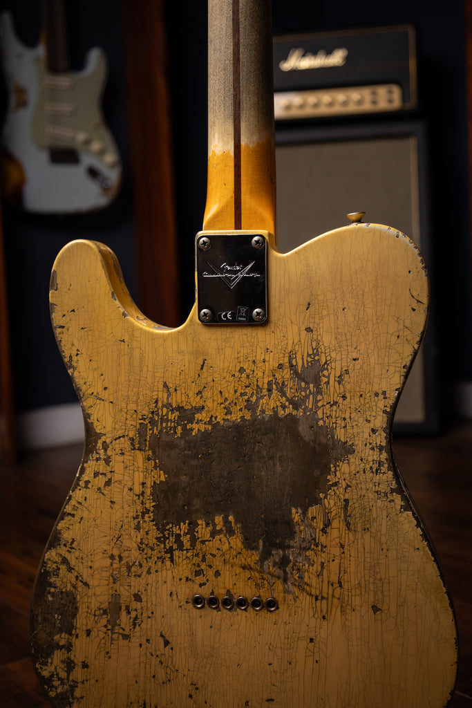 Fender 1954 Telecaster Super Heavy Relic Electric Guitar - Super Faded Aged Nocaster Blonde