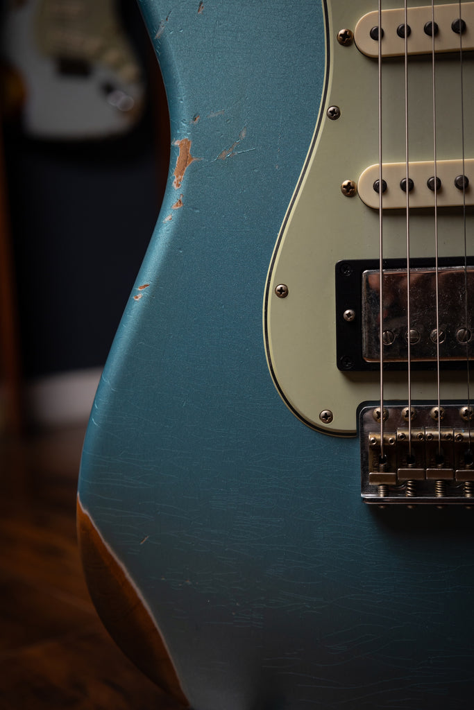Fender Limited Edition '59 Stratocaster HSS Relic Electric Guitar - Daphne Blue Metallic