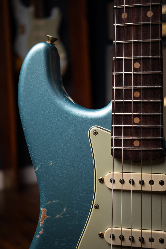 Fender Limited Edition '59 Stratocaster HSS Relic Electric Guitar - Daphne Blue Metallic