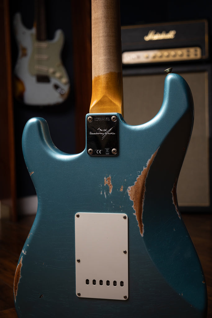 Fender Limited Edition '59 Stratocaster HSS Relic Electric Guitar - Daphne Blue Metallic