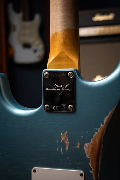Fender Limited Edition '59 Stratocaster HSS Relic Electric Guitar - Daphne Blue Metallic