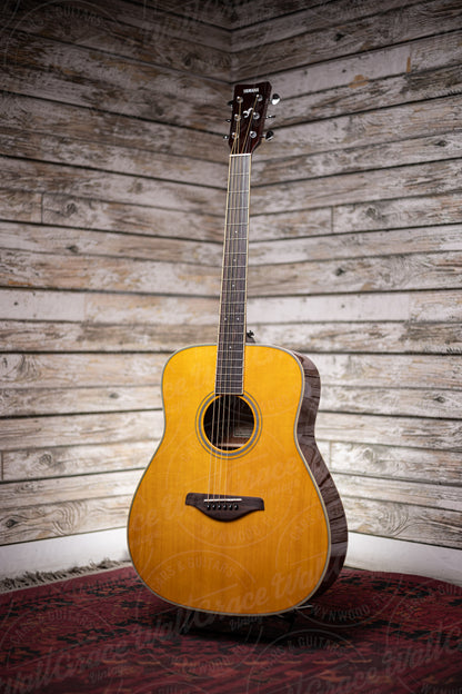 Yamaha FG-TA TransAcoustic Acoustic-Electric Dreadnought Guitar - Vintage Tint