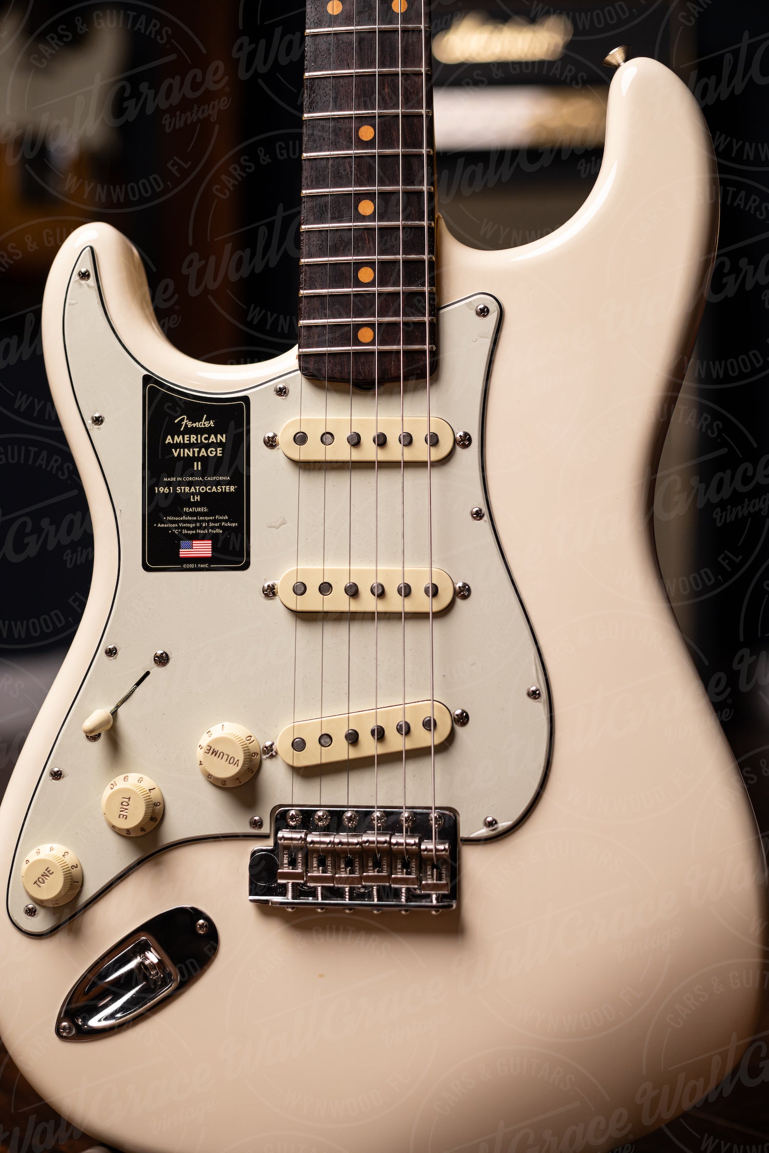 Fender American Vintage II 1961 Stratocaster® Left Handed Electric Guitar - Olympic White